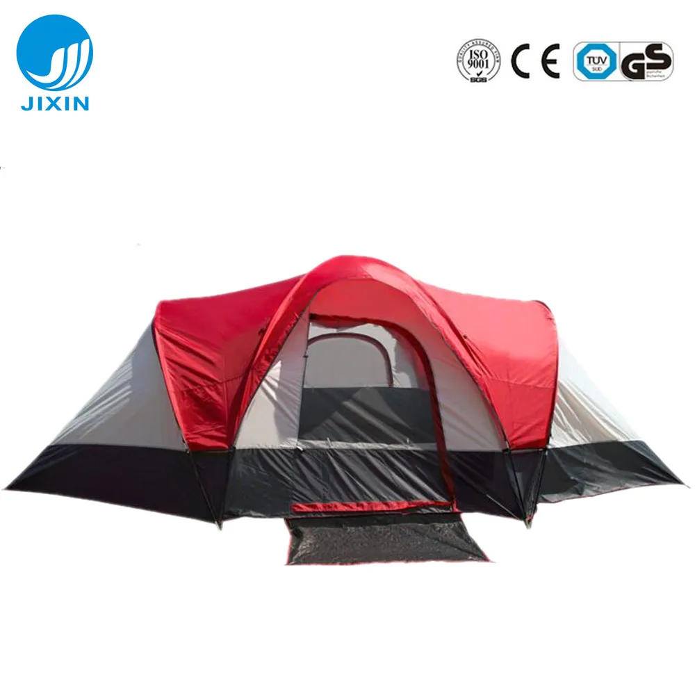 2025 popular large size 2 rooms Hot Selling Dome Style 5-8 Person family Inflatable Camping Tent For Outdoor Camping