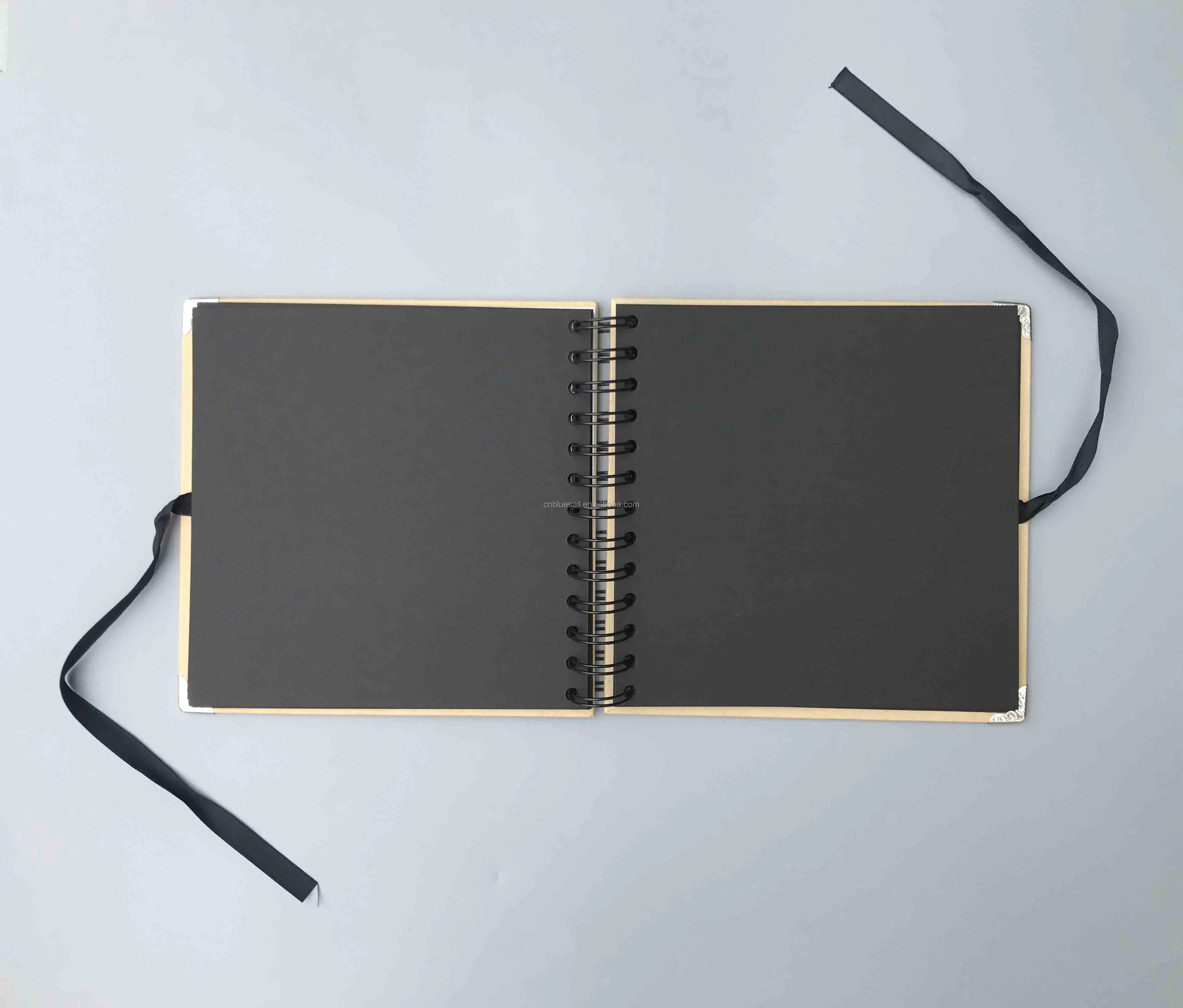 Mini scrapbook, 16.5x16.5cm 20 sheets photo album, Kraft paper DIY photo album