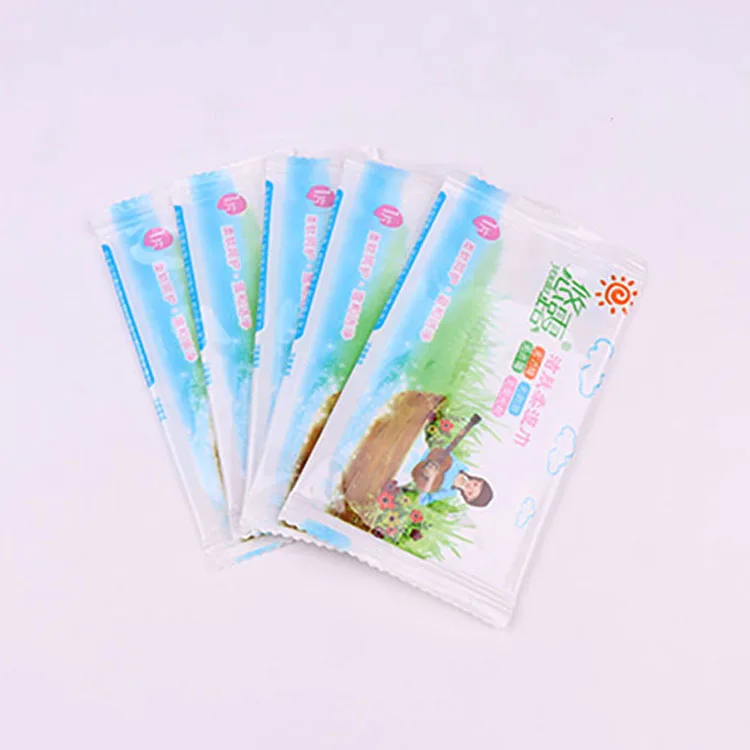 Disposable Non-woven refreshing wet wipes Independent packaging wet napkin