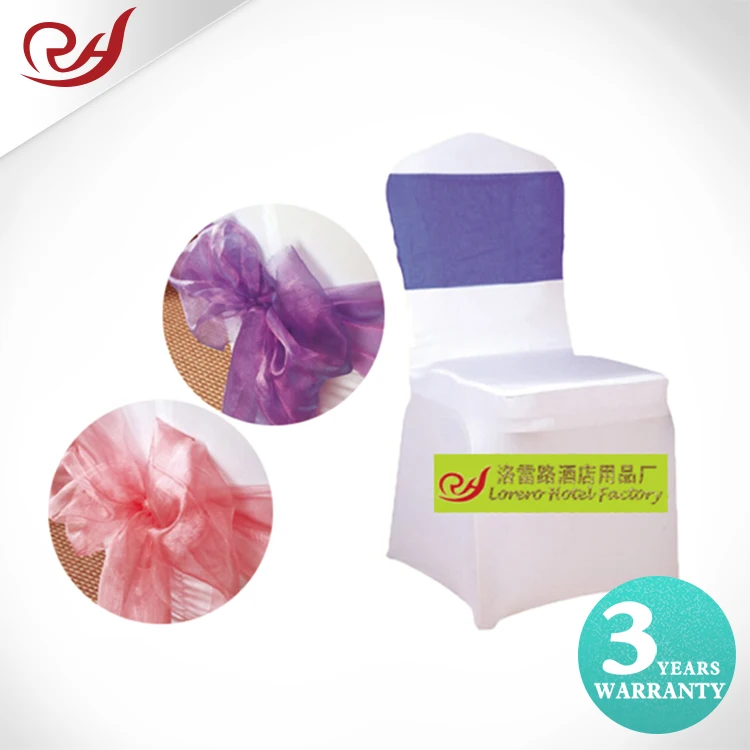 Высококачественный Свадебный Чехол для стула из органзы бордового цвета с поясом