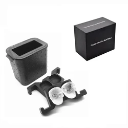 New arrival!! BPA Free Silicone crystal clear cocatal ice ball mold/maker