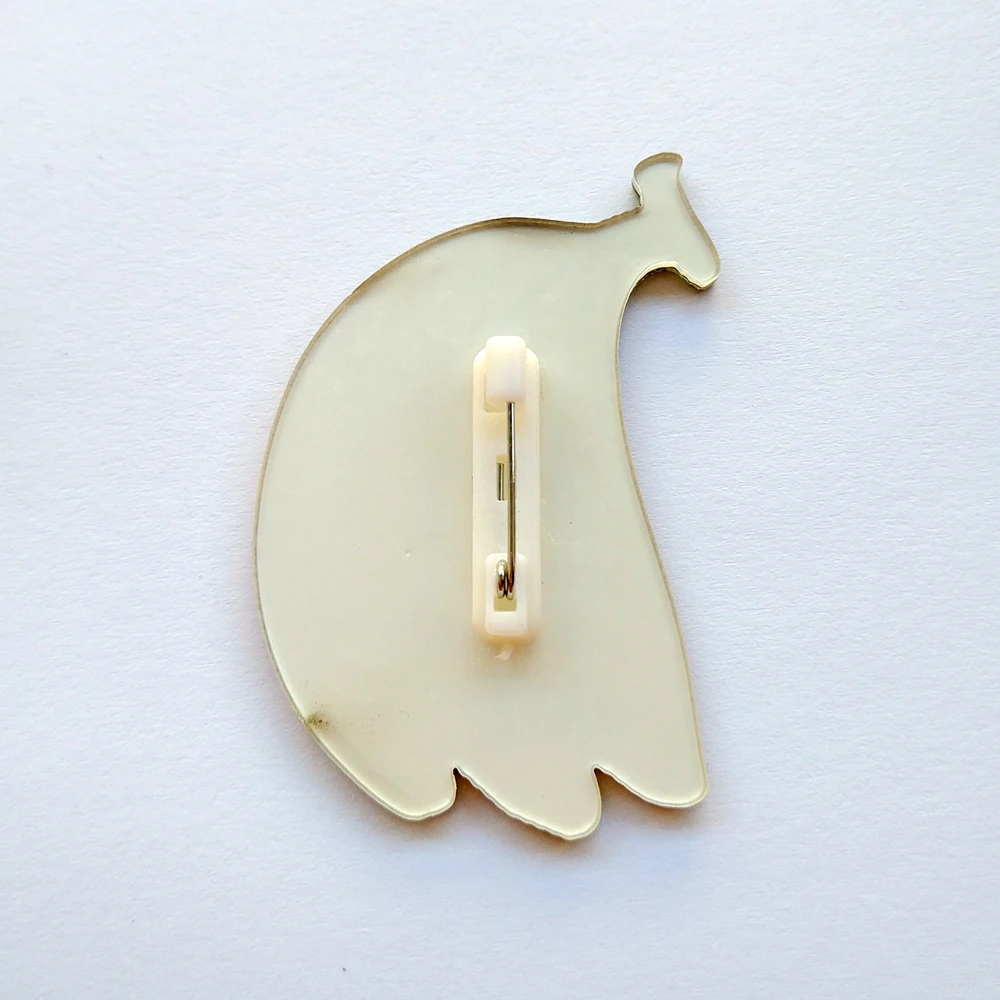 Wholesale Fruit DIY Accessories Plastic Lapel Pin Badge Printed For Garment