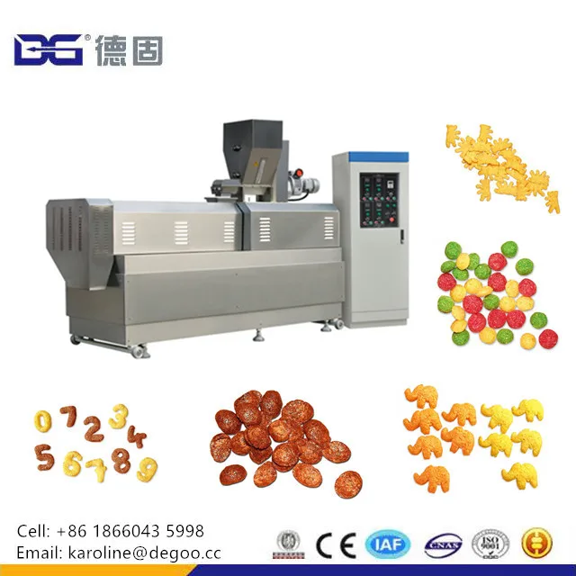 DG Machinery Corn Puffed Ring Cheese Ball Inflating Snacks Food Extruder Making Machine Equipment