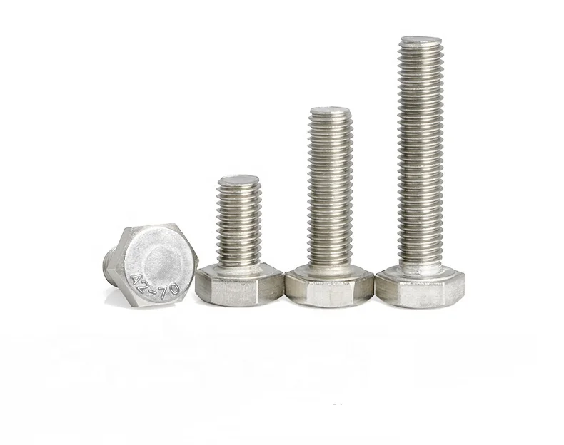 Stainless Steel DIN933 hex bolt(SS 304 316) Manufacturer