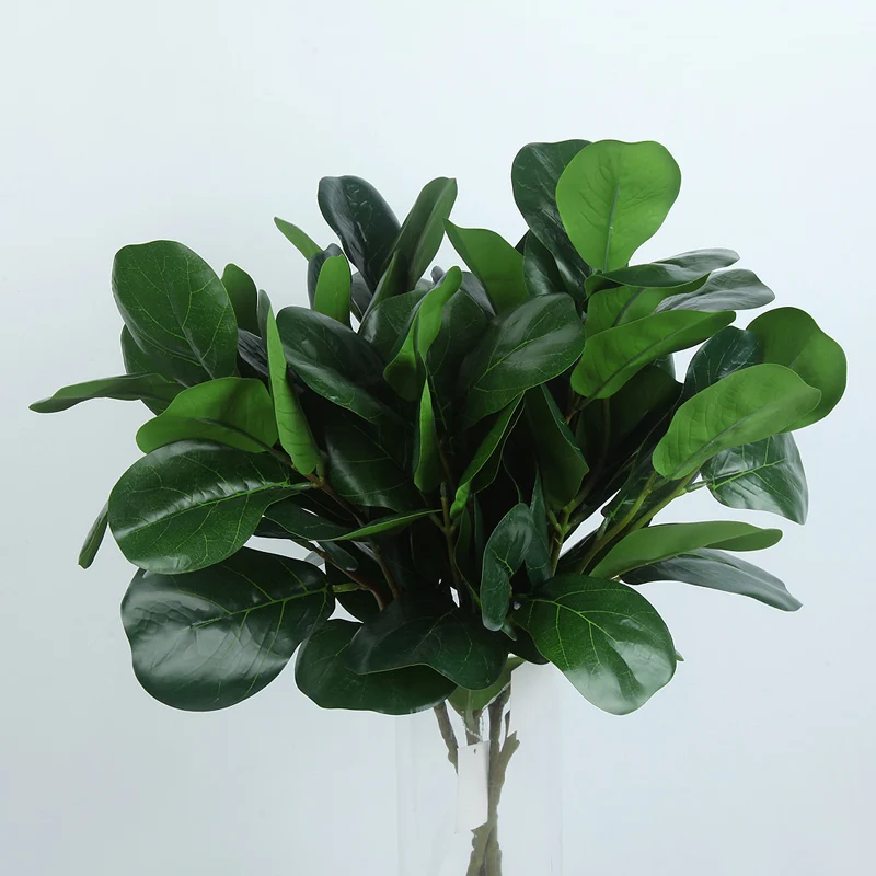 
Selling Single banyan durable artificial indoor decorative Simulation Leaf 