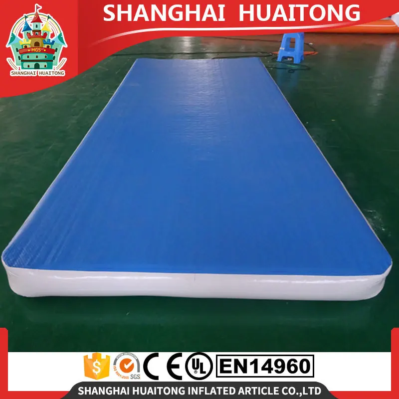 double wall fabric eco pvc drop stitch yoga mat manufacturer inflatable tumble air track for sale