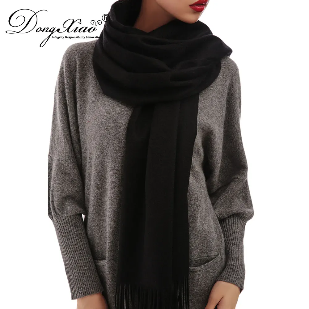 2018 Spring Super Quality Cashmere Knitted Light Color Mink Flamenco Shawl