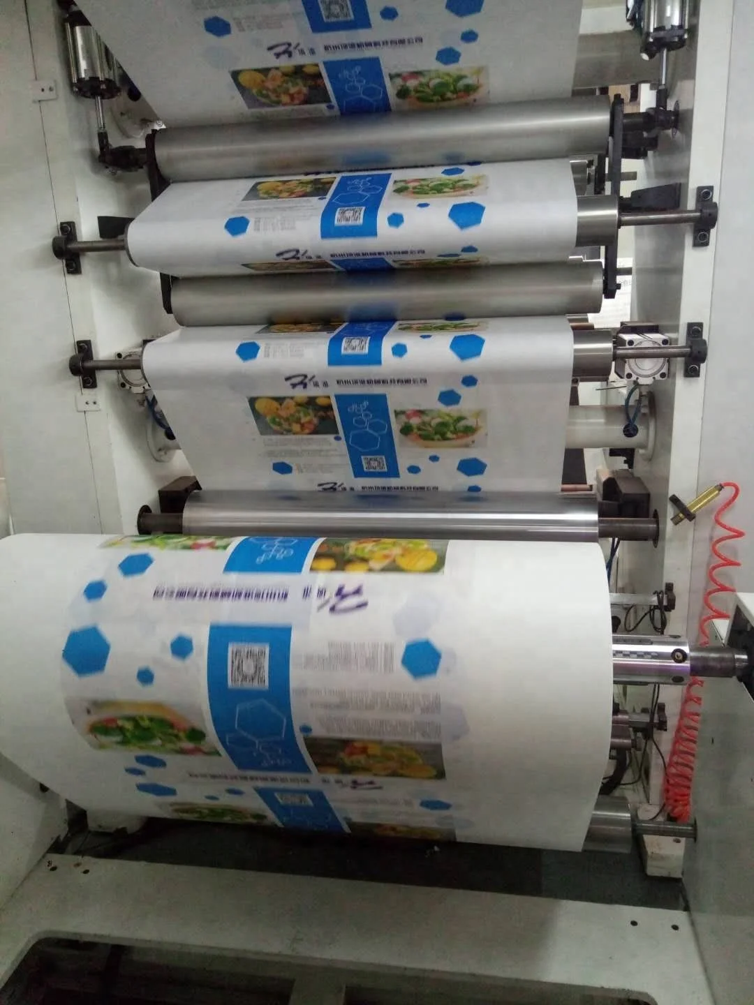 6 Color Bag Flexo Printing Machine BOPP Plastic Film Flexo Printing Machine
