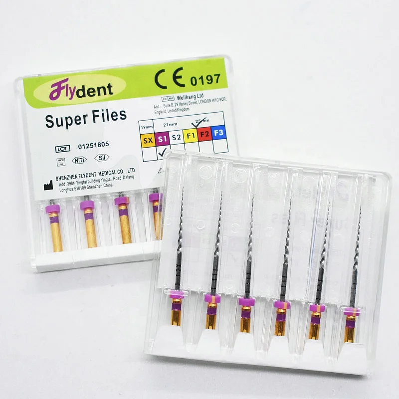 dental instrument rotary super files engine golden files heat activation dental tool for dentist material