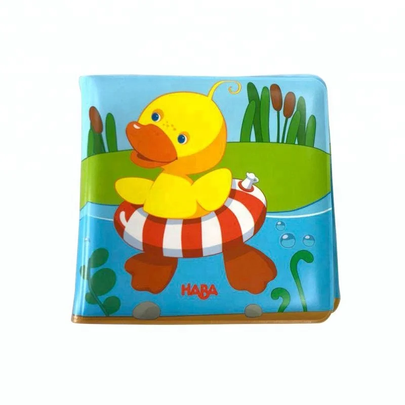 Baby Floating Duck Soft Waterproof toys distributors Educational book eva bath toy