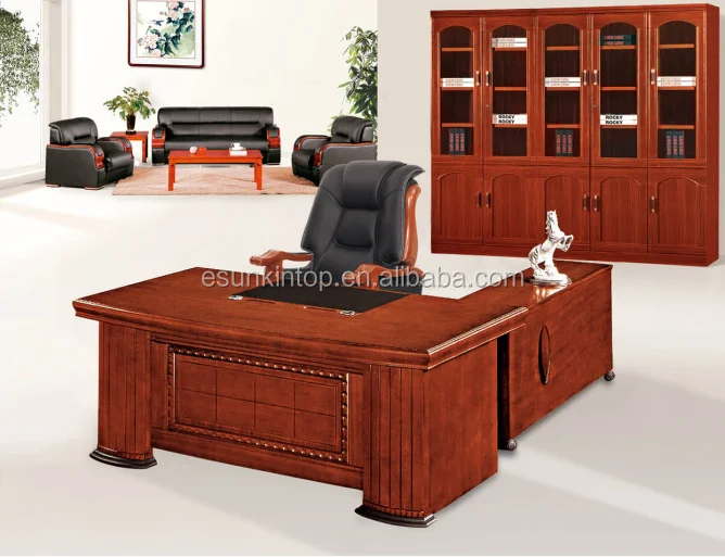 
Antique wood office desk furniture classic design MDF office desk 