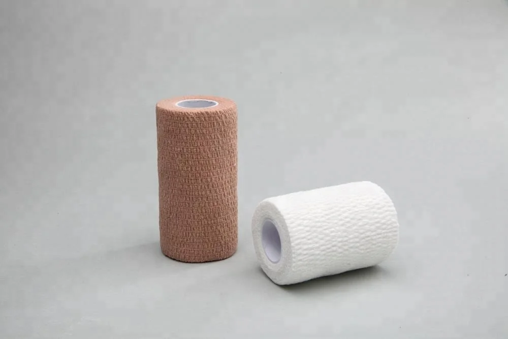 Cotton Cohesive bandage,self adhesive bandage, elastic sports bandage with latex/ latex free