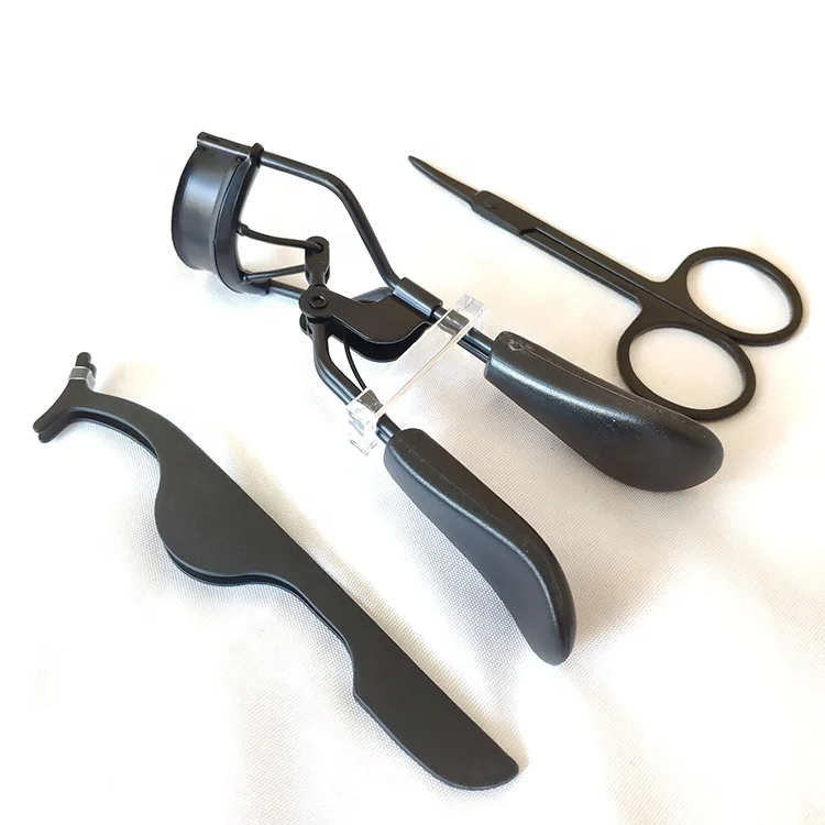 
heated wholesale custom eyelash curler gold mink lash tweezer scissors black curlers eyelash extensions 