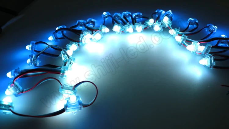 DMX flat F8 RGB led pixel light 50pcs/ string led for sign addressable 2811/dmx/2818