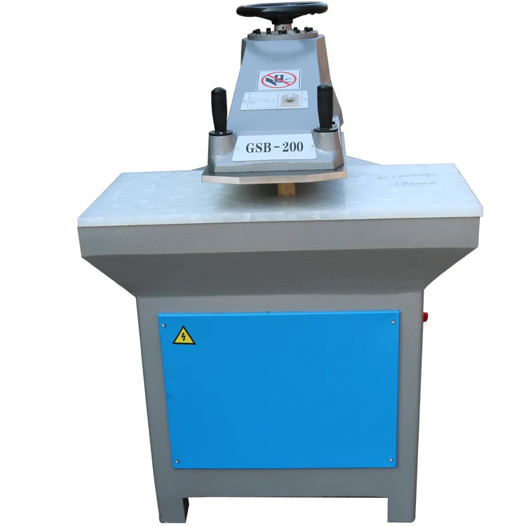 Hydraulic swing arm floor polishing pad cutting machine