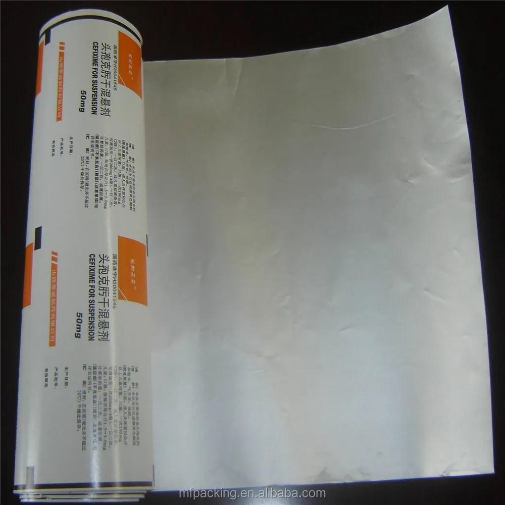 Printed High Quality Laminated Aluminum Foil/paper/pe Film For Alcohol Swab