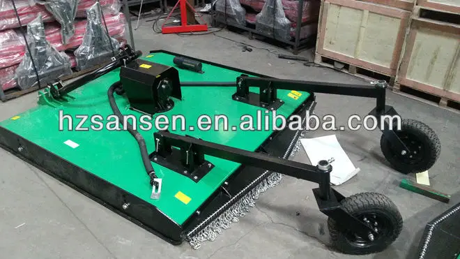 Tractor 3point rotary slasher mower, tractor pto lawn mower with wheel assembly for Australia market