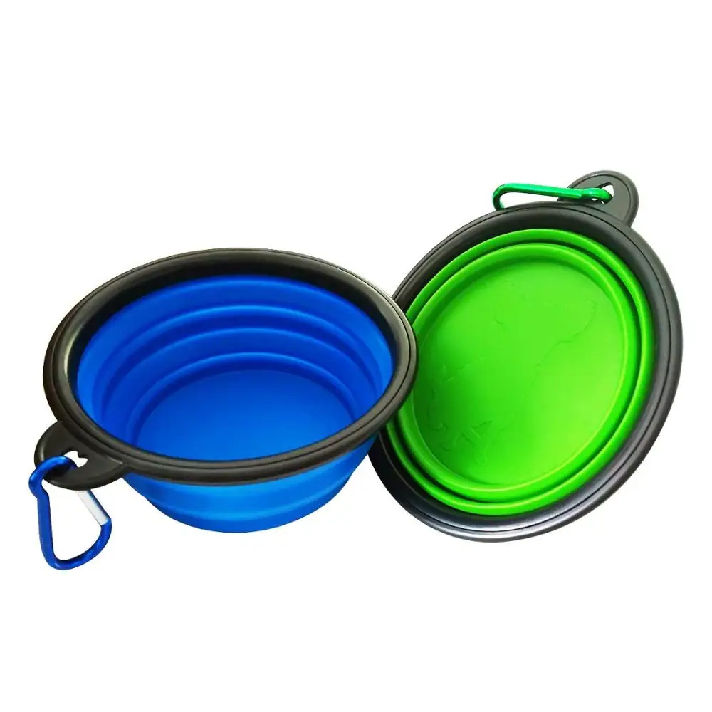 Collapsible Travel Silicone Dog Bowl Portable Food Bowl