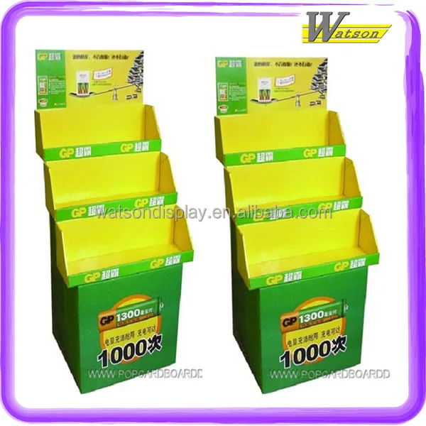 custom printed cardboard advertising tray display stand for chocolate bar