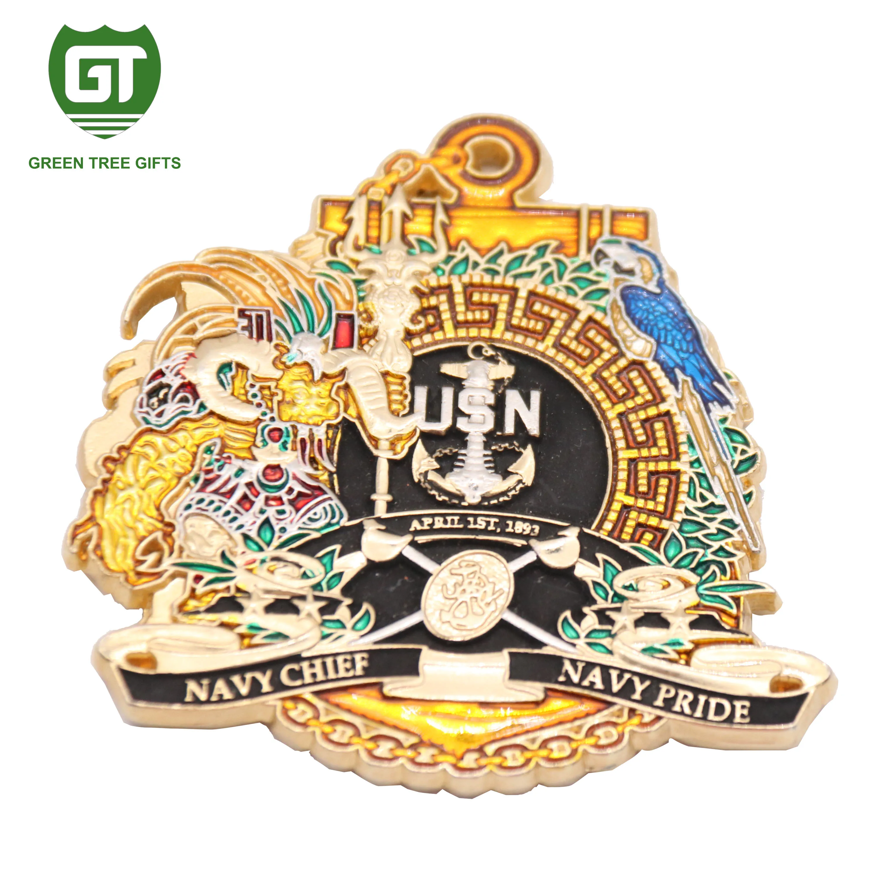 Cheap promotional custom Souvenir Sports metal Rare Hard Enamel challenge metal coins metal