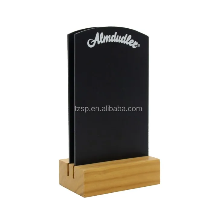 Menu Sign wooden table Display Stand Mdf Wooden Base Holder On Sale