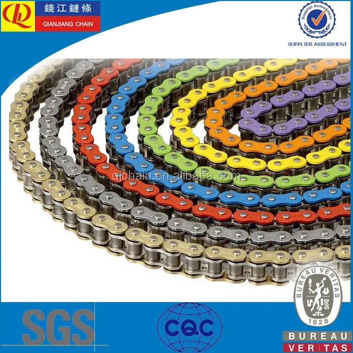 520 525 530 green color O-ring racing and ATV motorcycle chain