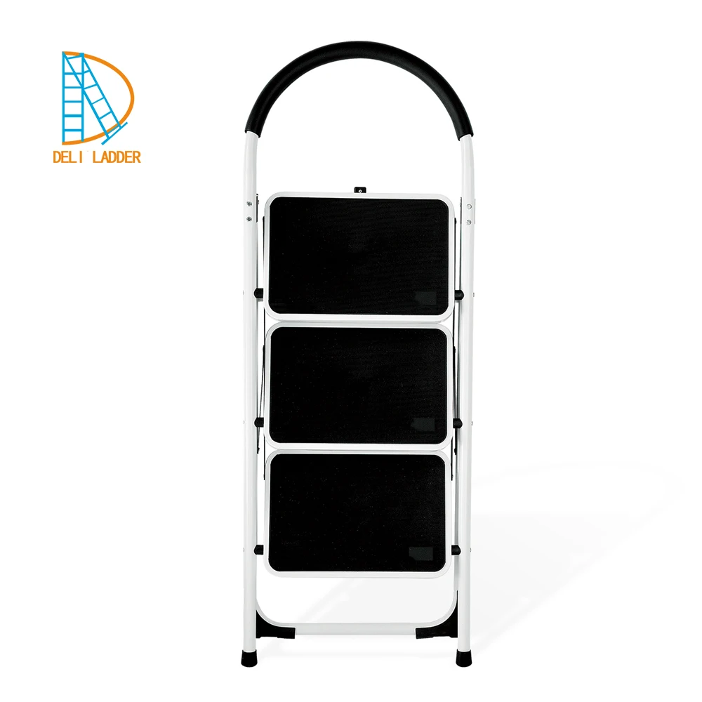 
steel step ladder used metal stairs with handle 