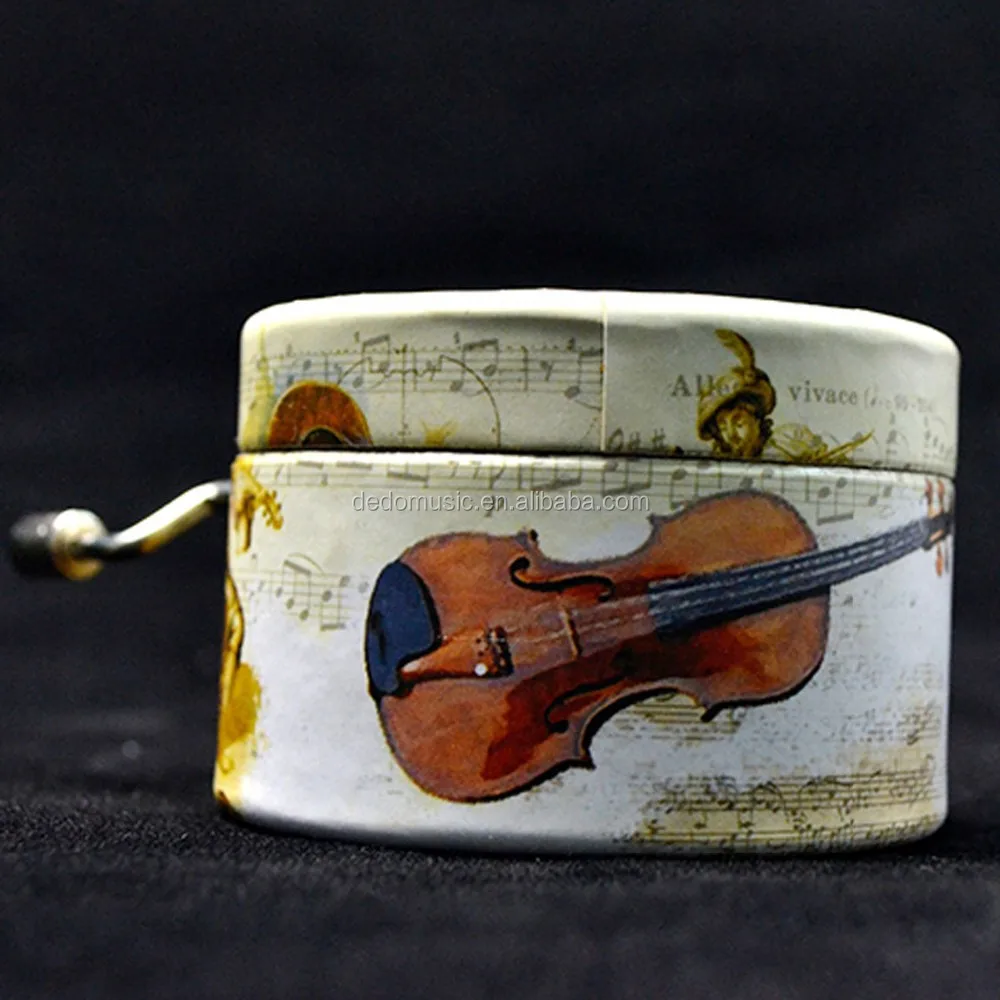 wholesale music box hand crank paper music box ,music box