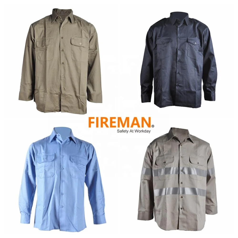NFPA 2112 UL arc rated FR advanced anti fire fire proof Fire Flame Resistant retardant Uniform Shirt plaid henley shirt