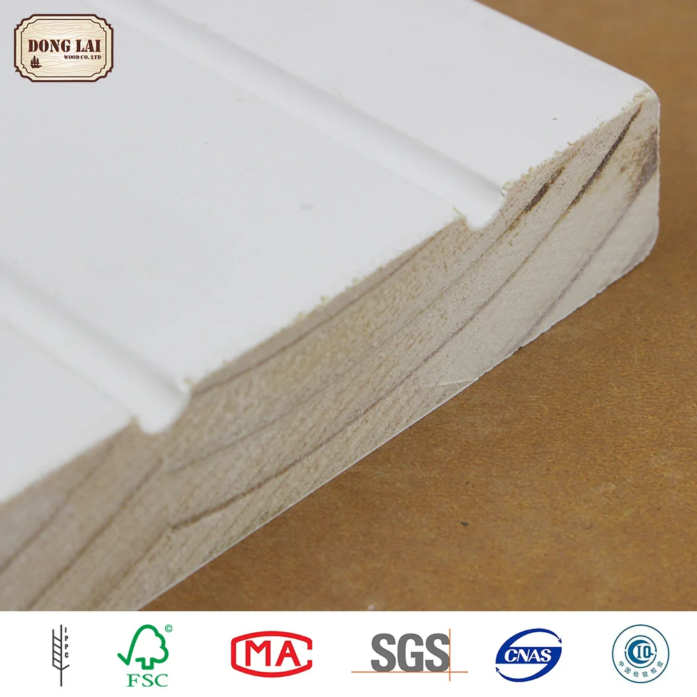 Waterproof Radiate Pine Chile Pine white gesso primed finger Joint wood door jamb