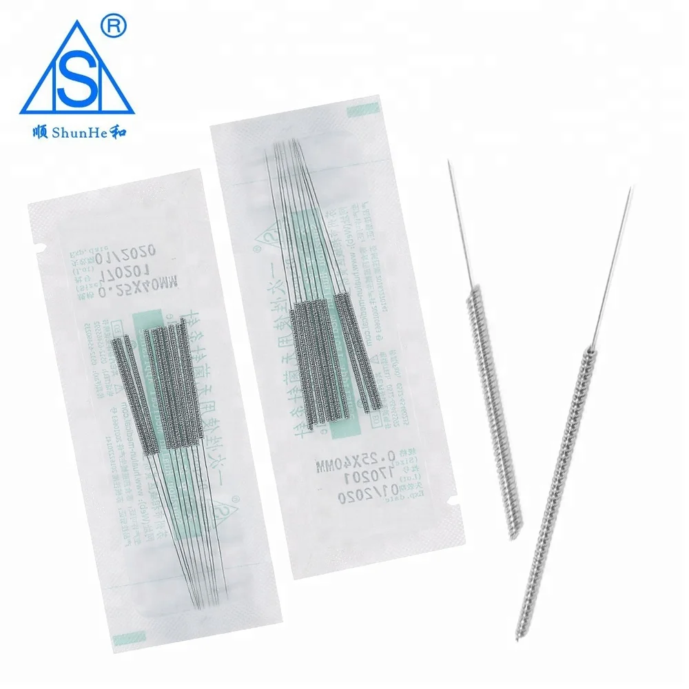 Chinese sterile spring handle acupuncture needles of all size