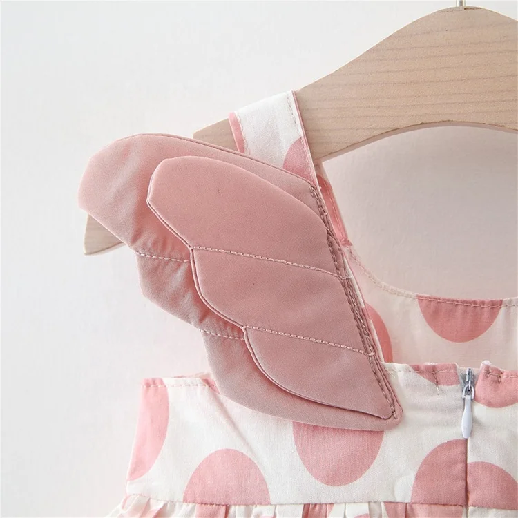 korean style new frock design baby clothes summer top quality cherry girl dresses