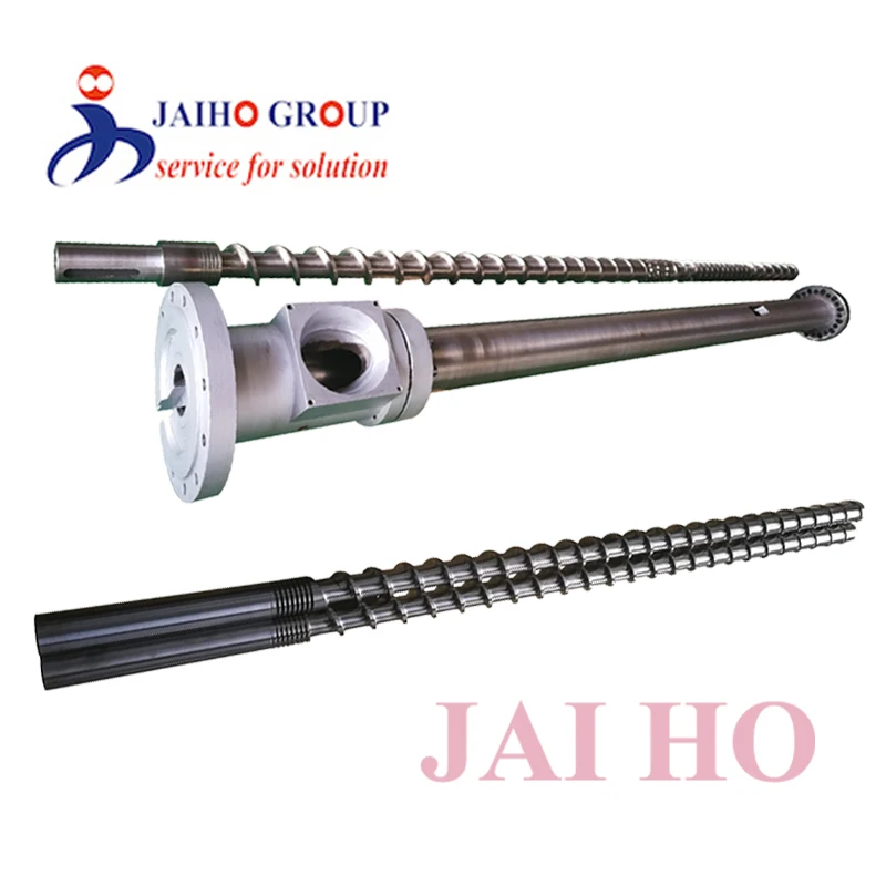 bimetallic Spray screw barrel for LDPE HDPE extruder