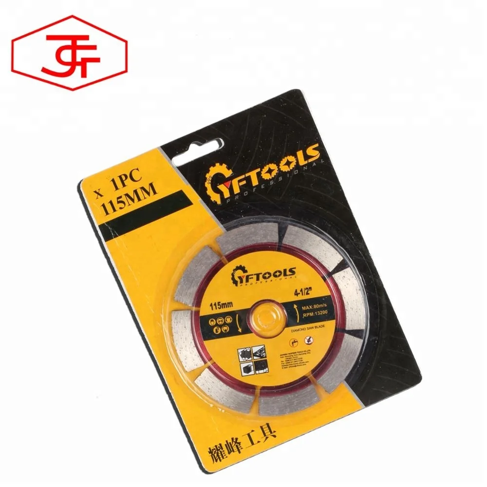 115mm 4-1/2inch Diamond Circular Saw Blade  Segmented Dry Diamond Cutting Disc For Granite Marble Brick Tile Stone