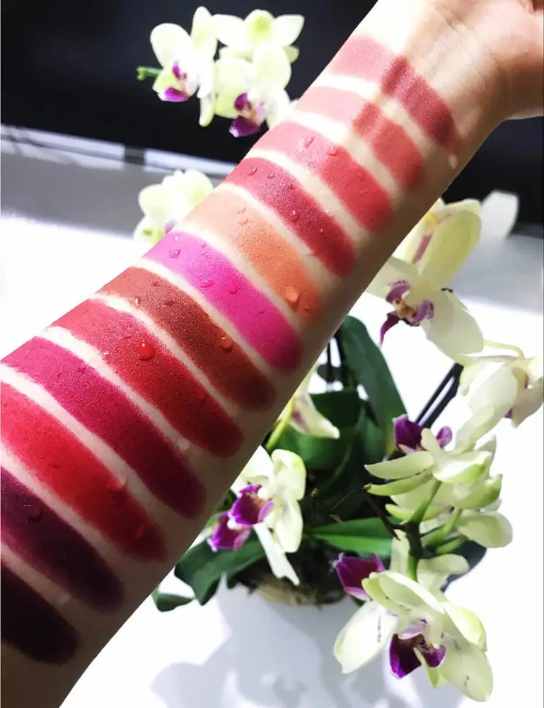 Free Sample 24 Colors Black Lipstick Waterproof High Quality 4D Lipstick