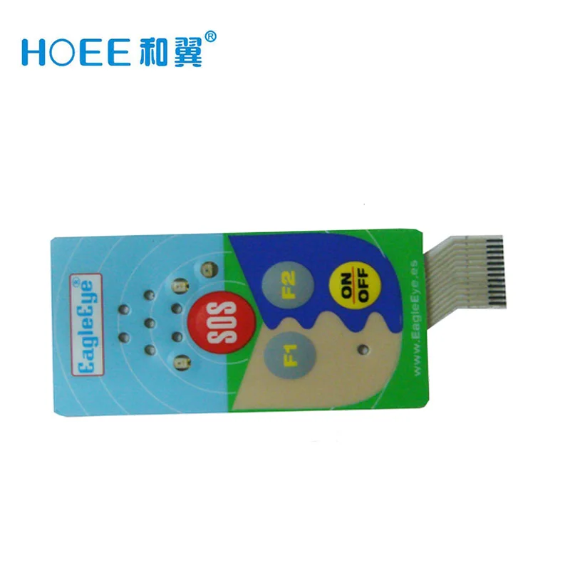 Customized push button membrane keypad waterproof switch with