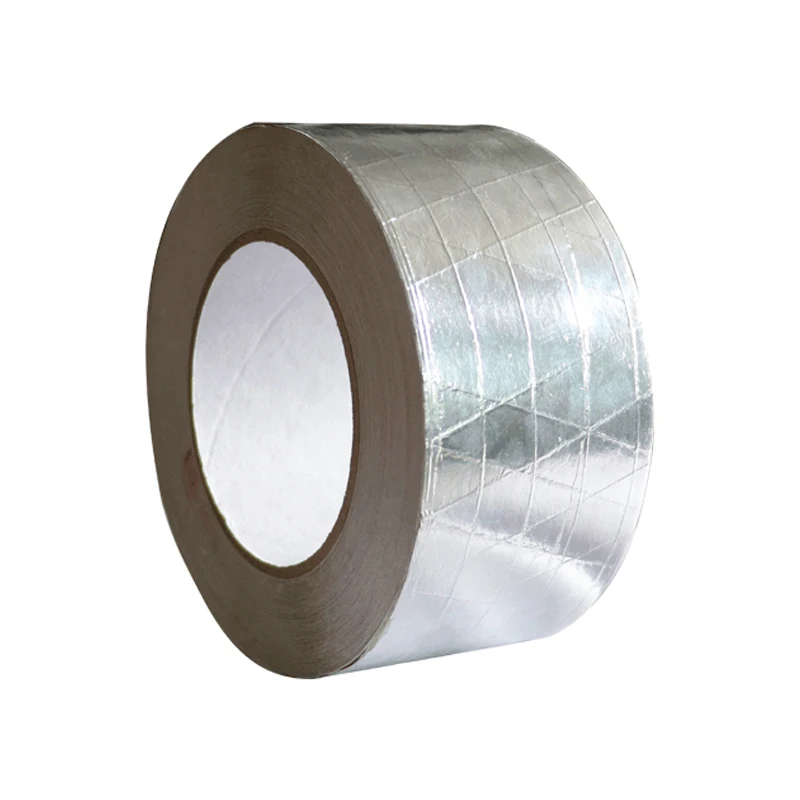 HVAC Alu solvent glue Waterproof 3way Dimensional 7 mic Foil Scrim Kraft Aluminum Foil Tape