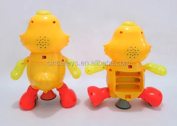 Cute cartoon products Can dance yellow duck with light and music new kids toys for sale