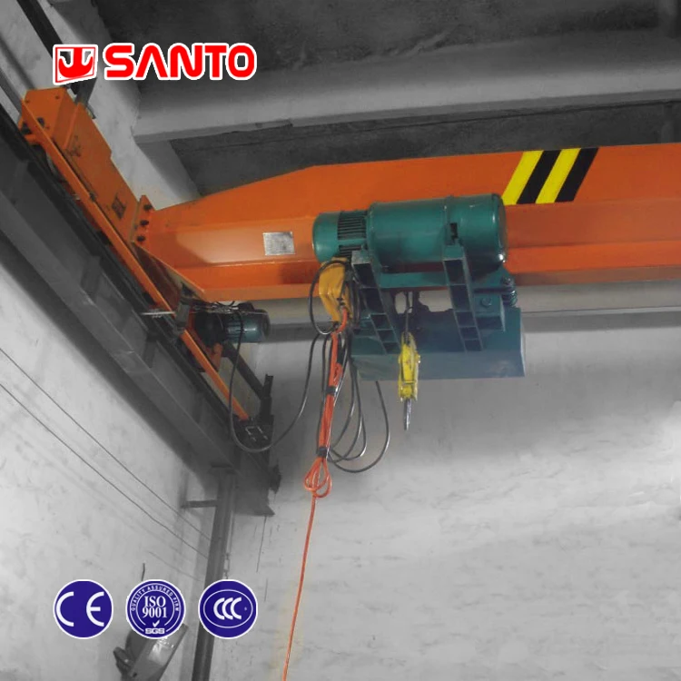 Single girder crane overhead top running EOT 1 ton 2 ton 5 ton 10 ton 16 ton 20 ton low headroom workshop use material handling