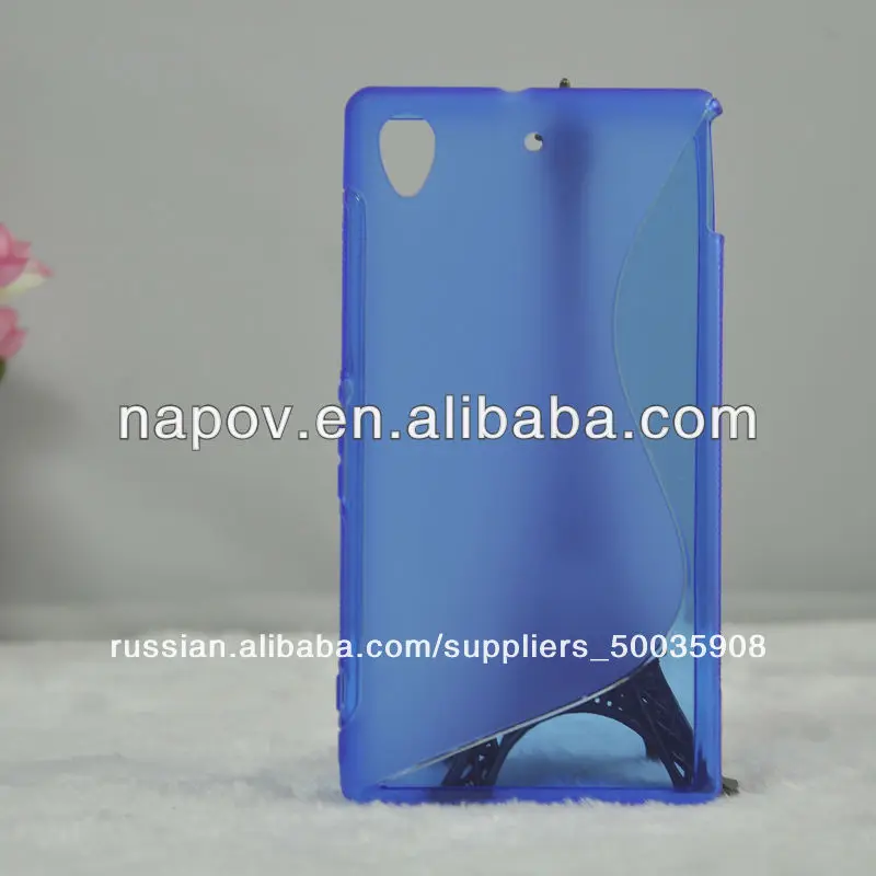 горячей самый новый тип синий s линии тпу случае мобильный телефон для sony l39t заднюю крышку