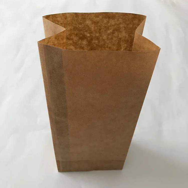 Custom Eco-friendly Kraft Handmade Wax bread  Paper Bag Without Handle
