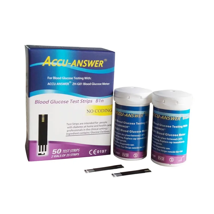 Diabetic test strips suppliers Accu Answer blood glucose test strips