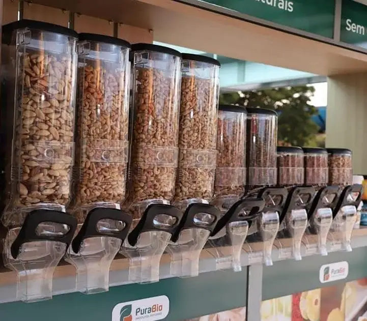 Manufacturer Wholesale Gravity Bins Dry Food Nut Bulk Cereal Bulk Candy Dispenser China Display Storage Boxes & Bins for Cereal