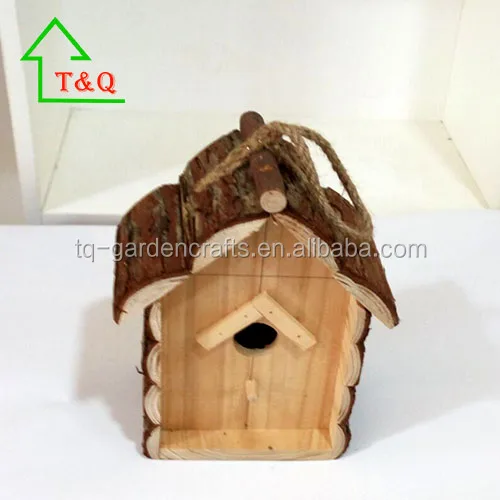Hung Wall Bird House With a Nail