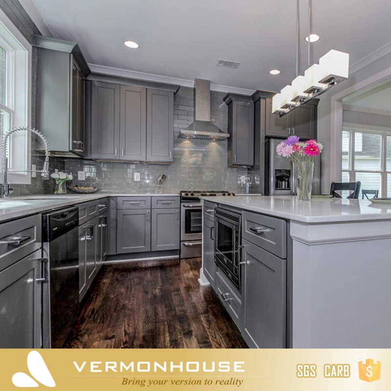 2022 Hangzhou Vermont Philippines Classic Design Kitchen Cabinets Solid Wood Hanging Cabinets