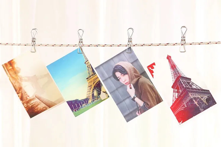 SS 316 metal clothes peg wire clip in paper box with custom logo