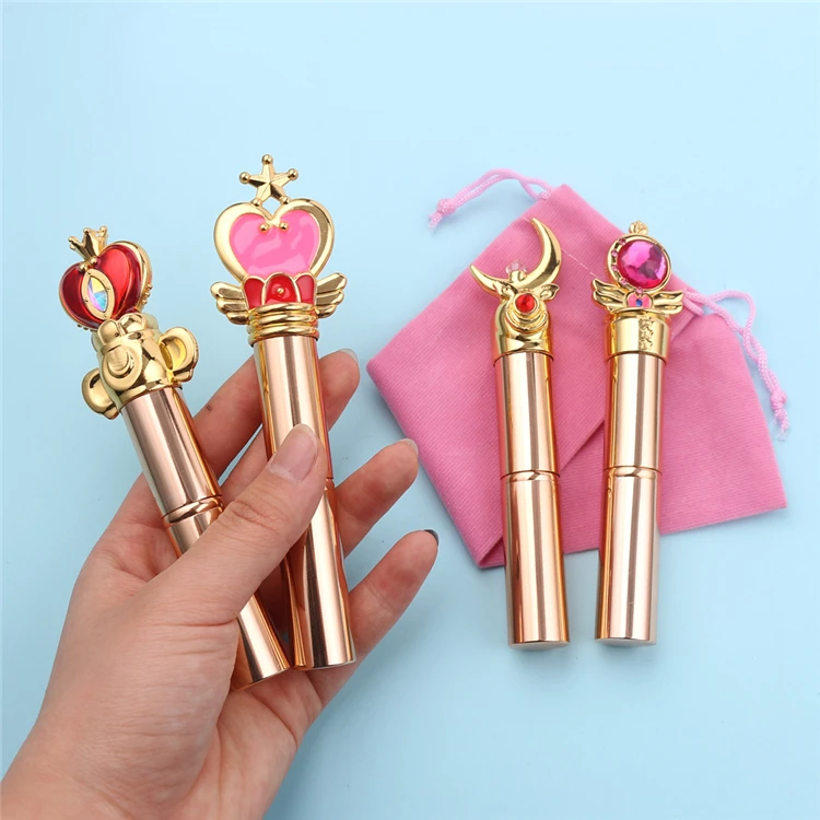 Retractable Cosmetic Foundation Powder Blush Eye Shadow Lip Blend Sailor Moon Make Up Brush Set