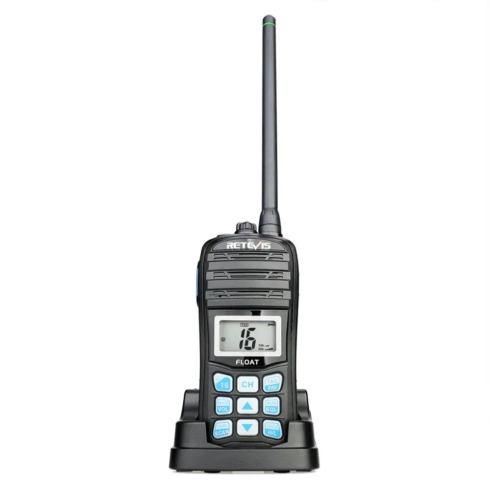 USA Canadian International Marine Floats on Water NOAA Weather Alert IP67 Waterproof Handheld VHF Marine Two Way Radio RT55