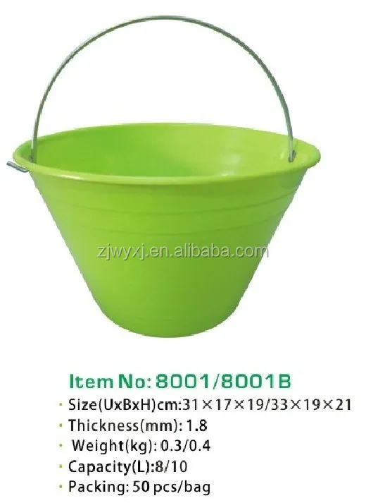
plastic bucket strong plastic barrel Economy plastic pail for construction 