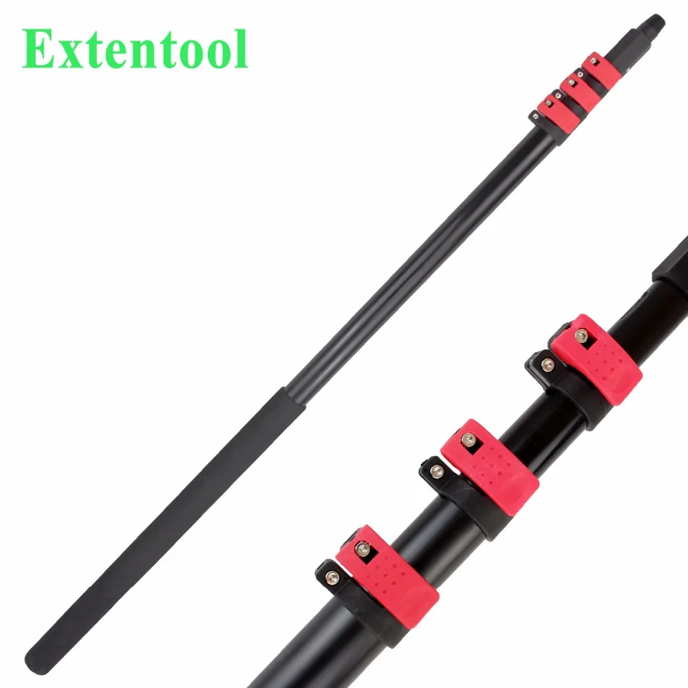 Window Cleaning Pole with Twist Flip Clamp Locking aluminum telescopic handle